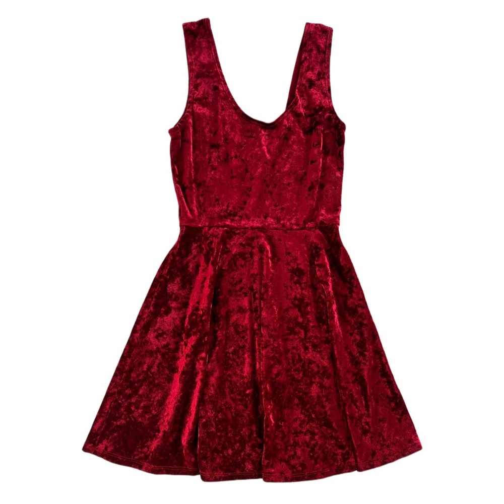 RED VELVET DRESS - Picture 3 of 4
